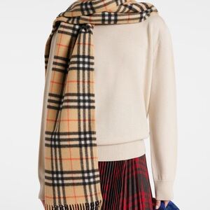 Burberry check cashmere scarf